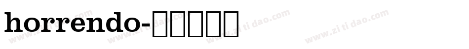 horrendo字体转换