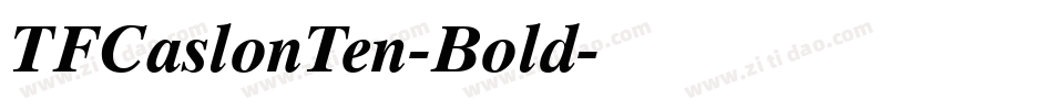 TFCaslonTen-Bold字体转换