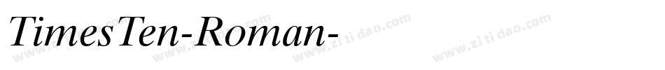 TimesTen-Roman字体转换