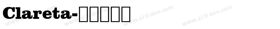 Clareta字体转换