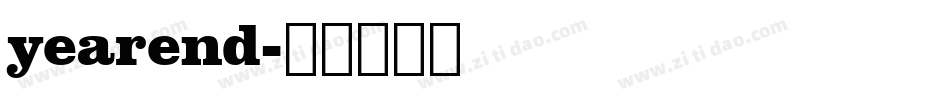yearend字体转换