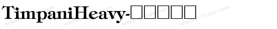 TimpaniHeavy字体转换