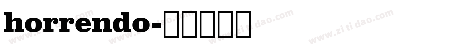horrendo字体转换