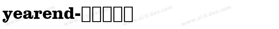 yearend字体转换