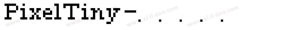 PixelTiny字体转换