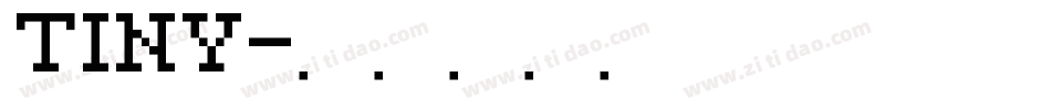 TINY字体转换