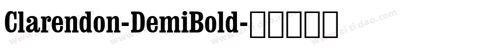 Clarendon-DemiBold字体转换
