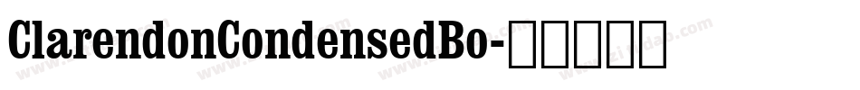ClarendonCondensedBo字体转换