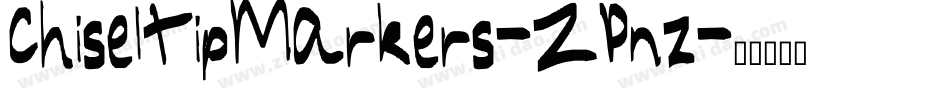 ChiselTipMarkers-ZPnz字体转换