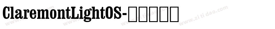 ClaremontLightOS字体转换