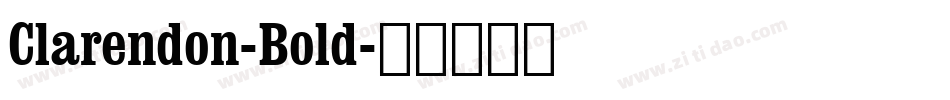 Clarendon-Bold字体转换