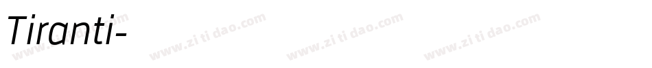 Tiranti字体转换