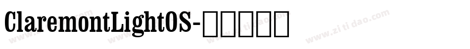 ClaremontLightOS字体转换