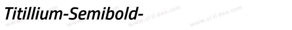 Titillium-Semibold字体转换