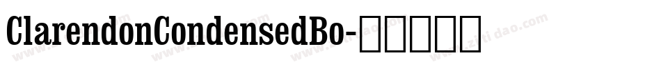 ClarendonCondensedBo字体转换