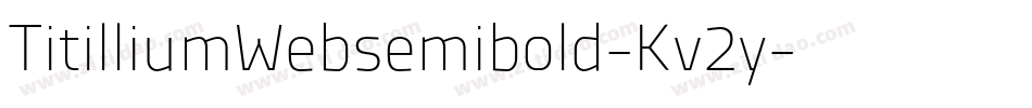 TitilliumWebsemibold-Kv2y字体转换