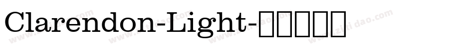 Clarendon-Light字体转换