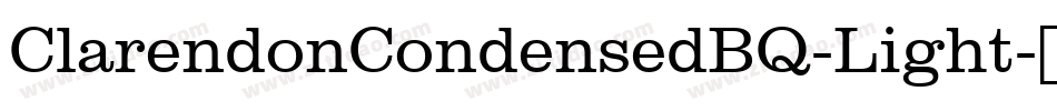 ClarendonCondensedBQ-Light字体转换