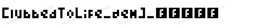 ClubbedToLife-aemJ字体转换