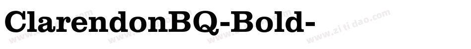 ClarendonBQ-Bold字体转换