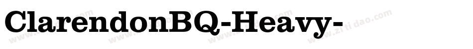 ClarendonBQ-Heavy字体转换