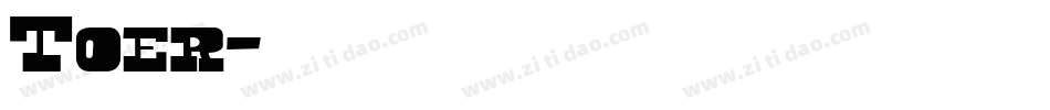Toer字体转换