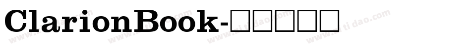 ClarionBook字体转换