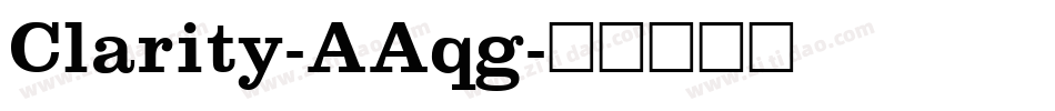 Clarity-AAqg字体转换