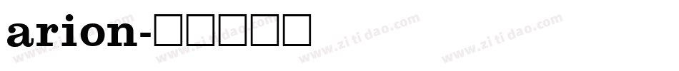 arion字体转换