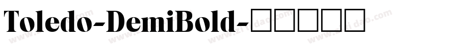 Toledo-DemiBold字体转换