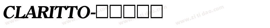 CLARITTO字体转换