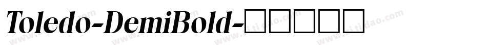 Toledo-DemiBold字体转换