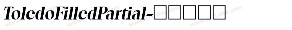 ToledoFilledPartial字体转换