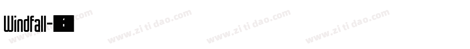 Windfall字体转换