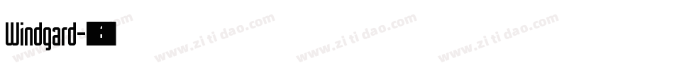 Windgard字体转换
