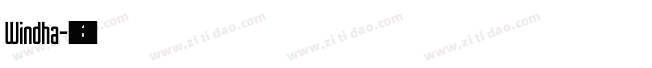 Windha字体转换