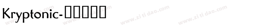 Kryptonic字体转换