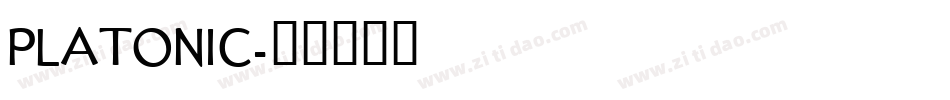 PLATONIC字体转换
