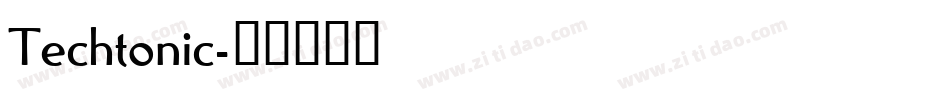 Techtonic字体转换