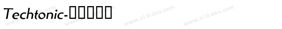Techtonic字体转换