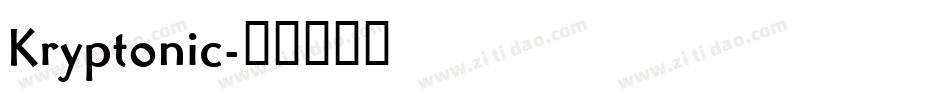 Kryptonic字体转换
