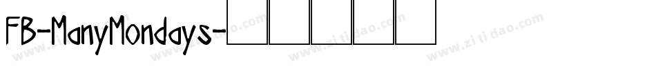 FB-ManyMondays字体转换
