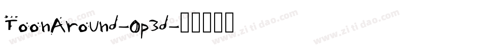 ToonAround-0p3d字体转换
