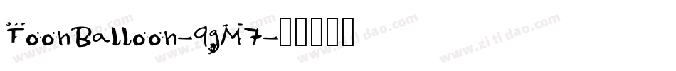 ToonBalloon-9gM7字体转换