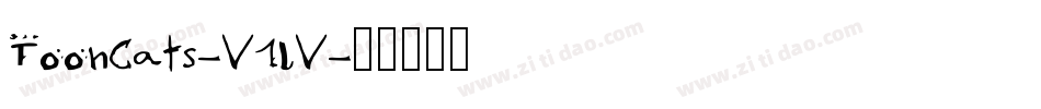 ToonCats-V1lV字体转换