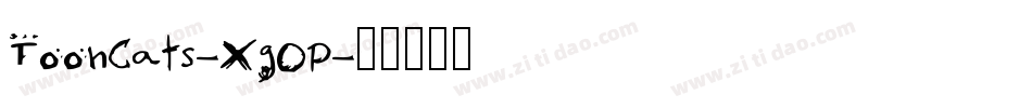 ToonCats-XgOP字体转换