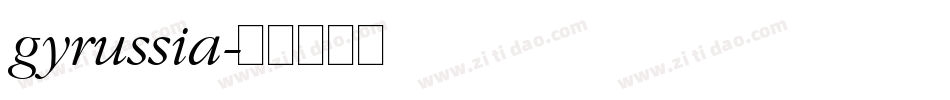 gyrussia字体转换
