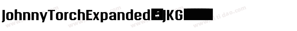 JohnnyTorchExpanded-5JKG字体转换