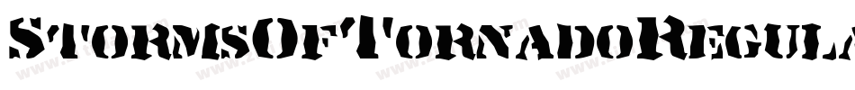 StormsOfTornadoRegular-ao0K字体转换