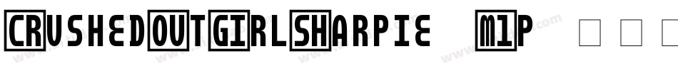 CrushedOutGirlSharpie-M1p字体转换